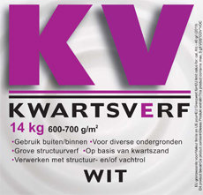 Lithox Kwartsverf Wit - 14 kg