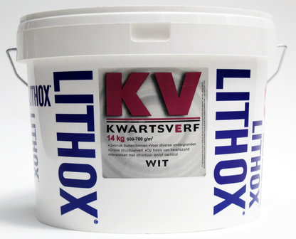 Lithox Kwartsverf Wit - 14 kg