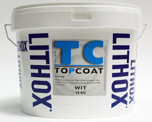 Lithox Topcoat Wit - 4 kg (kies verpakking)