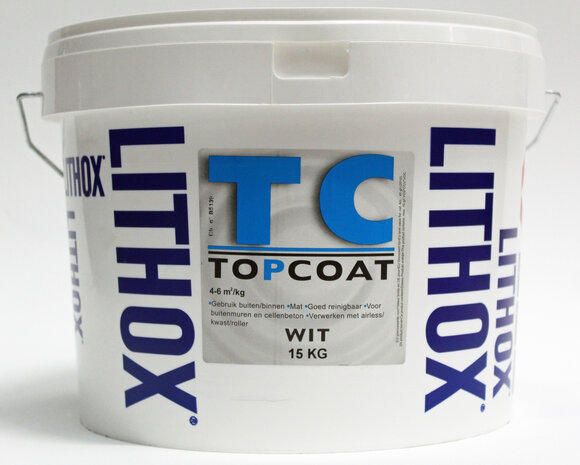 Lithox Topcoat Hooggepigmenteerd - 4 kg (kies kleur en verpakking)